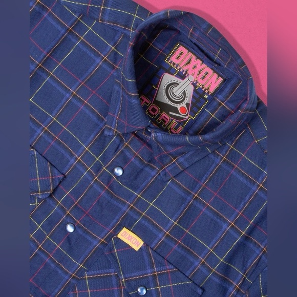 DIXXON Flannel Company TORU Long Sleeve Navy Blue Button Up NWT Men’s Size XS - Picture 9 of 10